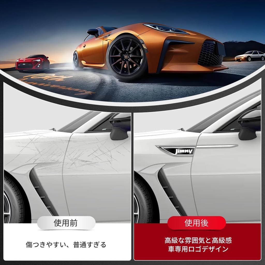 LUTU JB64/JB74 for the New Jimny, Side Body Sticker, Modified Fend, Metal Plating, Streamlined