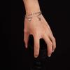Letter bracelet for men, titanium steel, non-fading, fashionable and personalized design jewelry, high-end versatile couple's accessory for women