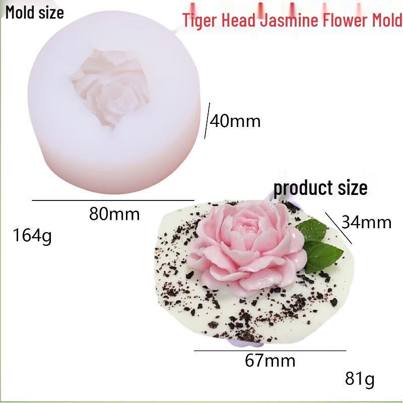 Tiger Head Jasmine Flower Mold