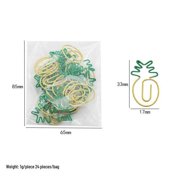 Cross-Border Colorful Carrot Paper Clips - Creative and Irregular Cartoon Metal Bookmarks for Planners