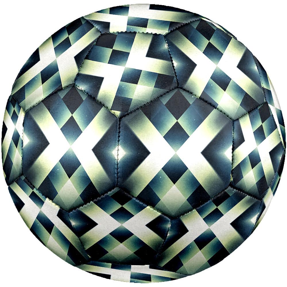 1pc Geometric Lights Size 5 Soccer Ball Professional Match Training Football Indoor &Outdoor Sports Ball Lightweight Durable c65200