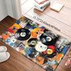Vinyl Record Graffiti Rug: Ultra Soft Non-Slip Cool Carpet for Living Room, Bedroom, Dorm, Outdoor Home Decor