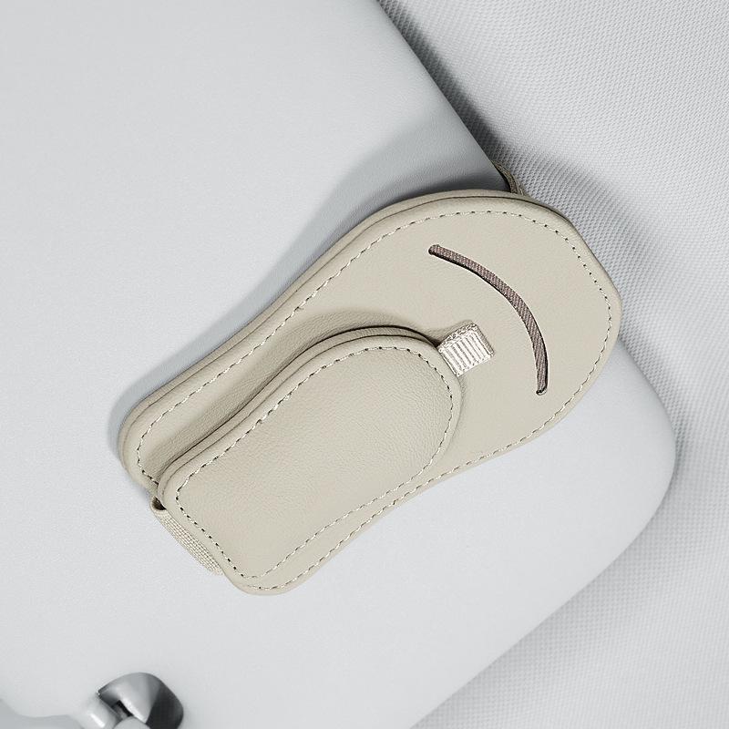 Car Sun Visor Multifunctional Magnetic Clip for Sunglasses, Documents, and Bills.