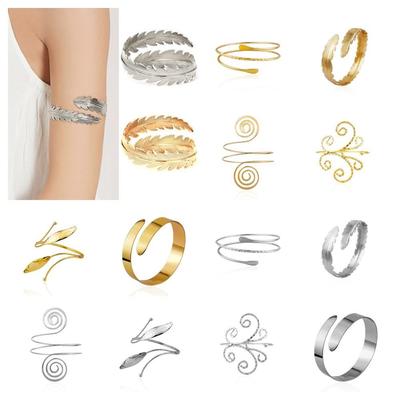 Zinc Zinc Alloy Cuff Bangle Bracelets for Women Hollow Out Bohemian Bracelet Women Arm Chain  Girl Gift