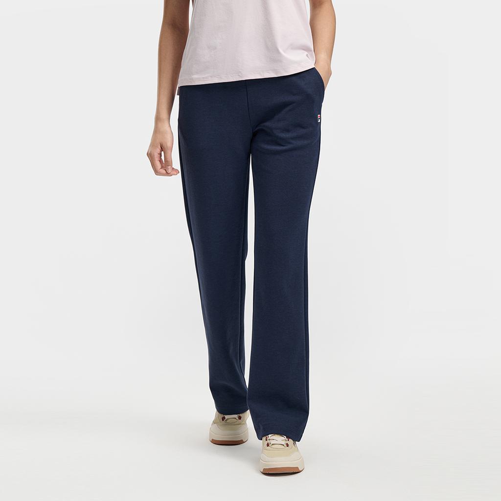 Fila Tennis Fashion Simple Classic Retro Casual Training Versatile Comfortable Straight Loose Knit Sports Pants Women bottoms Sky-Blue A11W613606FBU