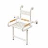 Wall-Attached Shower Chair Space Saving Folding Bath Seat Easy To Clean