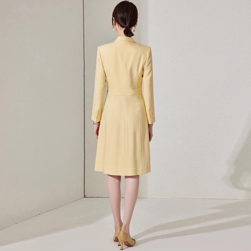 Aishangchen High-End Autumn Suit Dress for Women - Elegant On-Camera Host Style