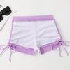 2025 European Solid Color High-Waisted Push-Up Bikini - Slimming, Tummy Covering, and Conservative Women's Swimsuit
