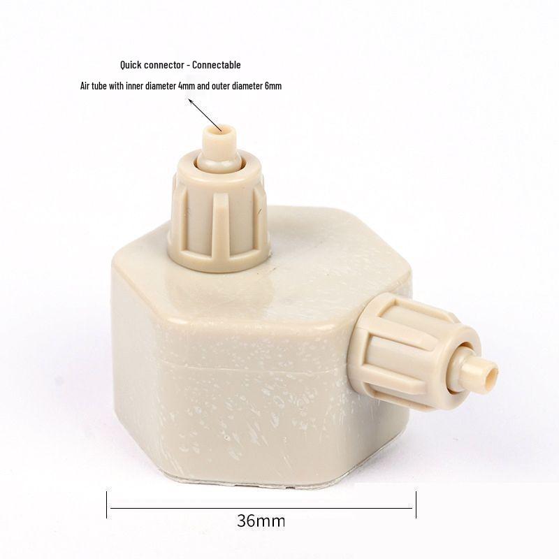DIY CO2 Reactor Bottle Cap with Sealing Ring, Double-Head, Thickened for Experiments