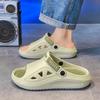 Fashion Men's Sandals Lightweight Breathable Beach Shoes Soft Bottom Driving Slippers Trendy Flat Slippers for Outdoor Wear