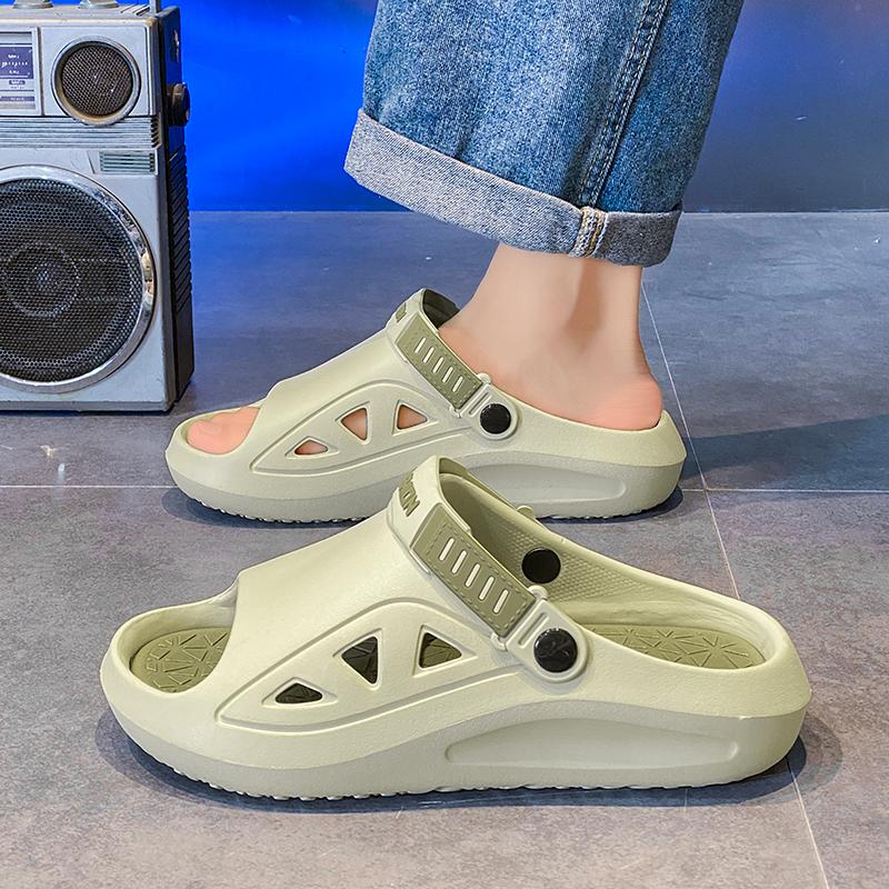 Fashion Men's Sandals Lightweight Breathable Beach Shoes Soft Bottom Driving Slippers Trendy Flat Slippers for Outdoor Wear