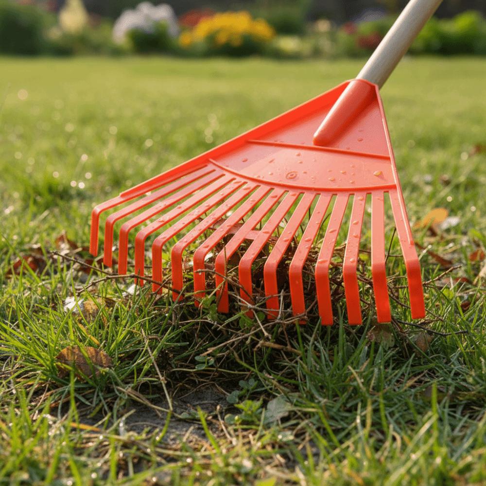 Plastic Grass Rake High Strength Garden Rake Grain Drying Weeding Rake Head  Lawn Cleaning