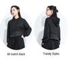 2025 Autumn Two-in-One Hooded Sweatshirt: Spliced Loose Fit with Drawstring - Street Style