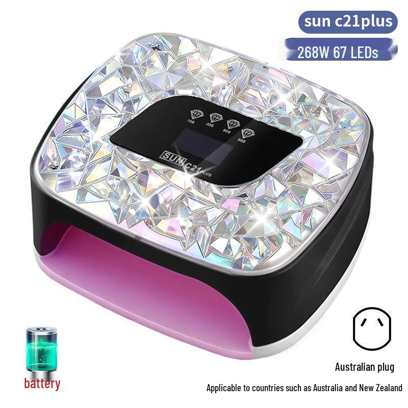 256W High Power UV/LED Dual Light Nail Curing Lamp