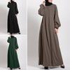 Kadınlar Müslüman İslam Abaya Kaftan Bayanlar Elegent Uzun Kollu Maxi Elbise