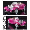 1/24 Benzs 500K Alaşımlı Araba Modeli Pres Döküm Metal Klasik Araçlar Araba Modeli Simülasyon Ses ve Işık Koleksiyonu Çocuk Oyuncak Hediye