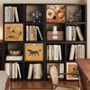 Vintage Book Rack Heavy-Duty Storage Shelf Book Shelves Bookshelf Storage Multifunctional Home Organizer Library Furniture