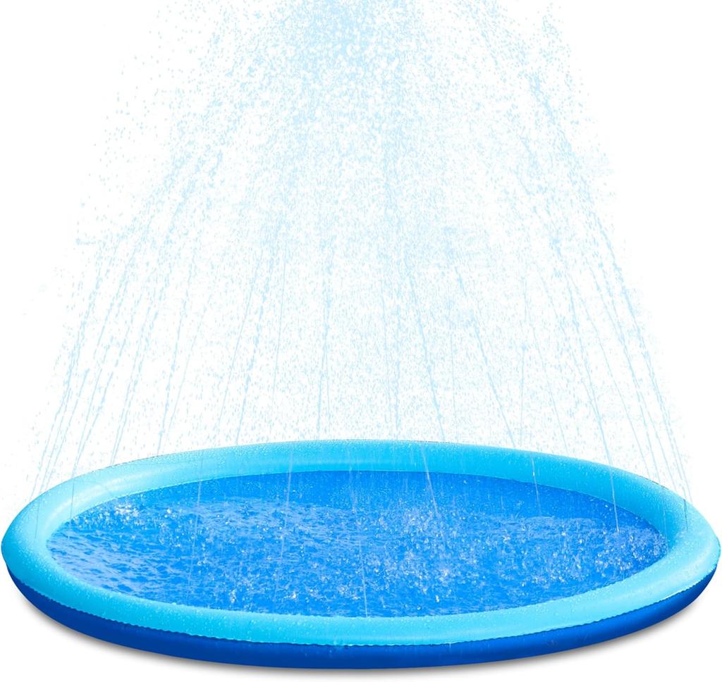 Psí vodní podložka Silný sprchovací bazének Hračka Protiskluzová Venkovní Letní Sprinkler Vodní Hračka na Zahradu Fontána Hrací Podložka pro Děti