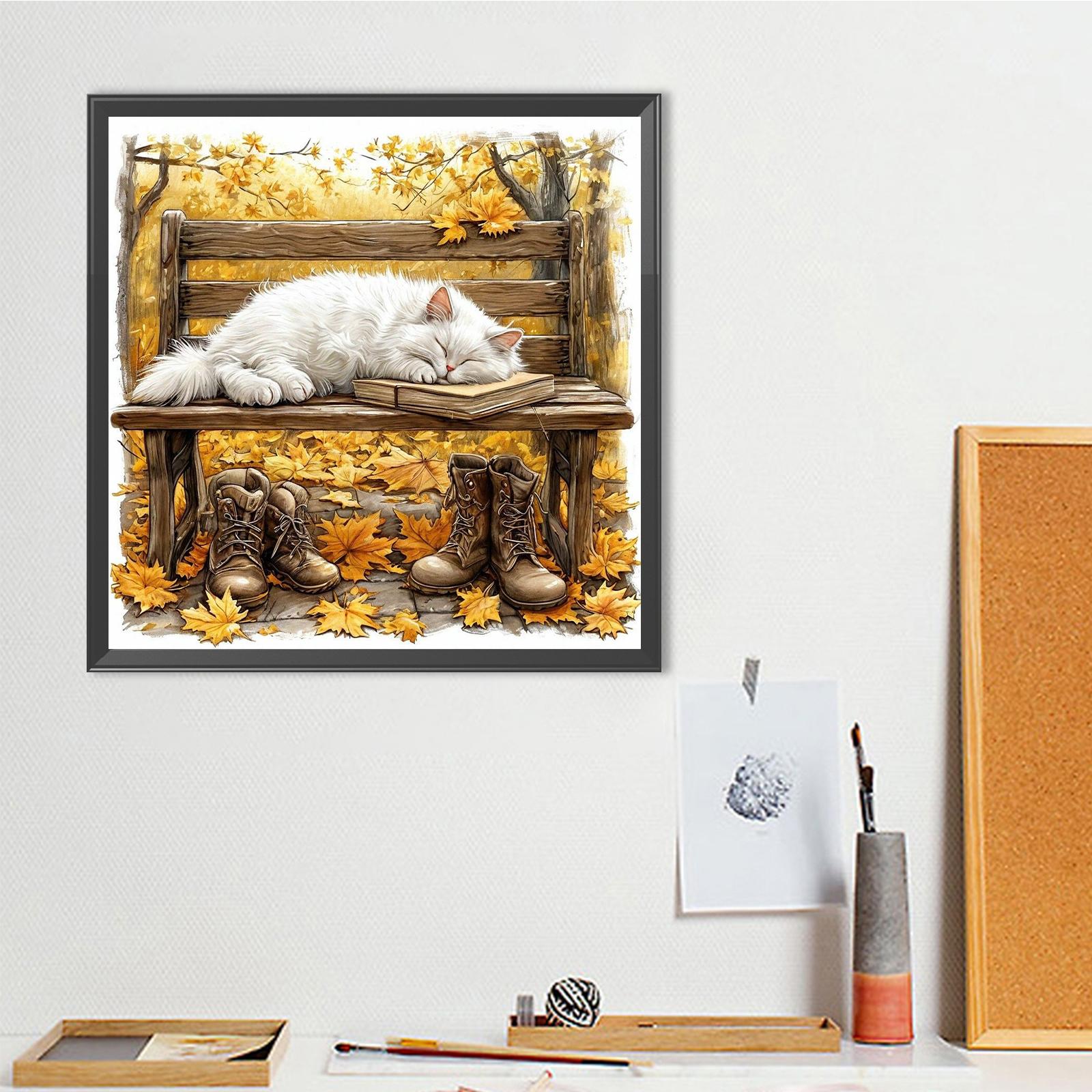 

Cat Full DIY 5D Round Drill Diamond Art Kits for Home Wall Decor Diamond Art Diamond Painting Diamond Painting Gem Art 40x40cm China Mainland