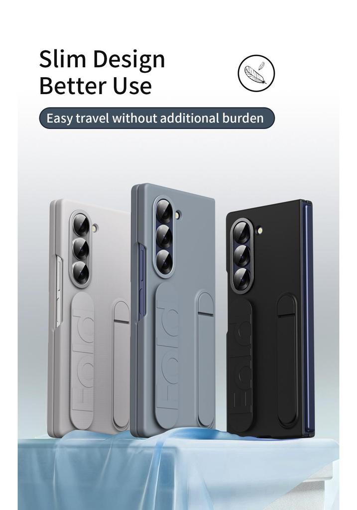 Etui do Samsung Galaxy Z Fold7/6: Zintegrowana podstawka, folia i pasek na nadgarstek do Fold5/4.