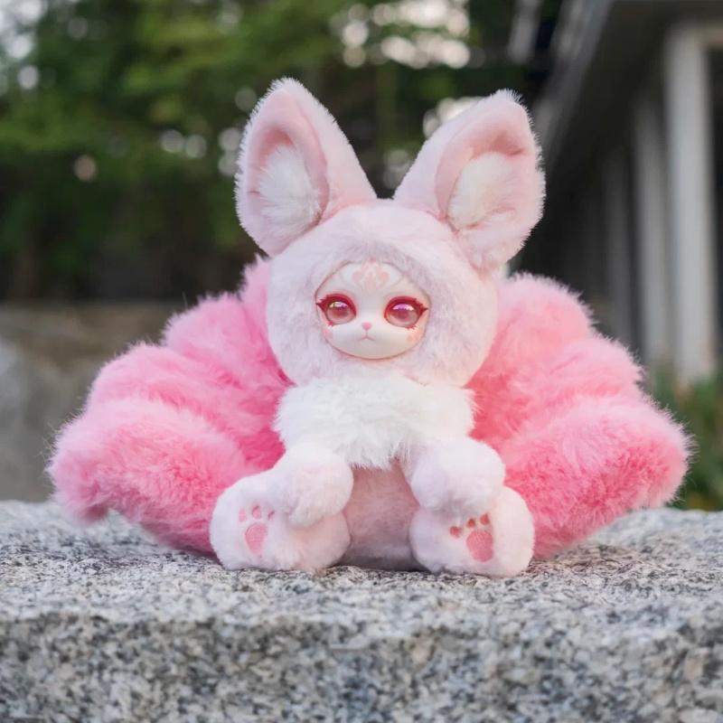 New Spot Chinese Style Original Blessing Nine-Tailed Fox Series Cute Myth Plush Doll Blind Box Christmas Toy Gift