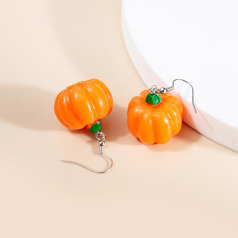 Kawaii Mori-kei Fruit Earrings: Cute Cartoon Mangosteen, Banana, Lemon & Potato Drops