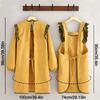 Ruffled Edge Kitchen Apron Waterproof Sleeveless Cooking Baking Bibs Cross Back Anti-fouling Restaurant Uniform for Women