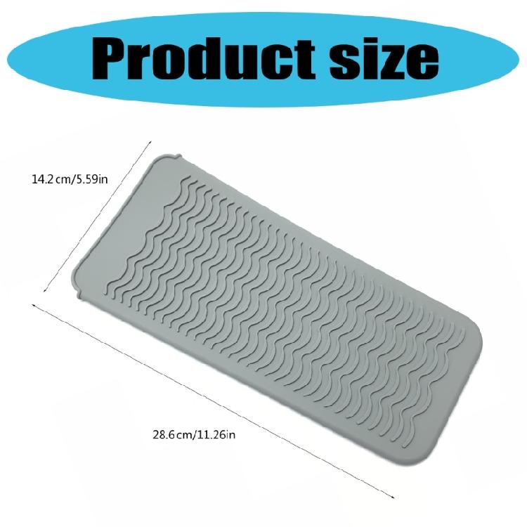 Silicone Mat Pouch For Hair Tool Heat Resistant And Practical Salon Tool Organizer For Travel Or Home Use