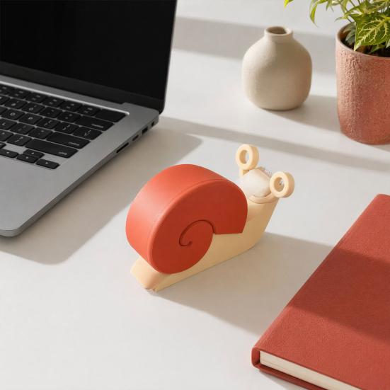 Dispensador de Cinta de Caracol Impreso en 3D, Soporte Universal para Cinta de Embalaje, Herramientas Decorativas para Cortar Cinta para Hogar, Oficina, Escuela