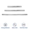 2Pcs Stainless Steel Drawer Cap Slip-in Design Secure Fit Cabinet Doors Drawers Cover Kitchen Cabinet Protector Strips
