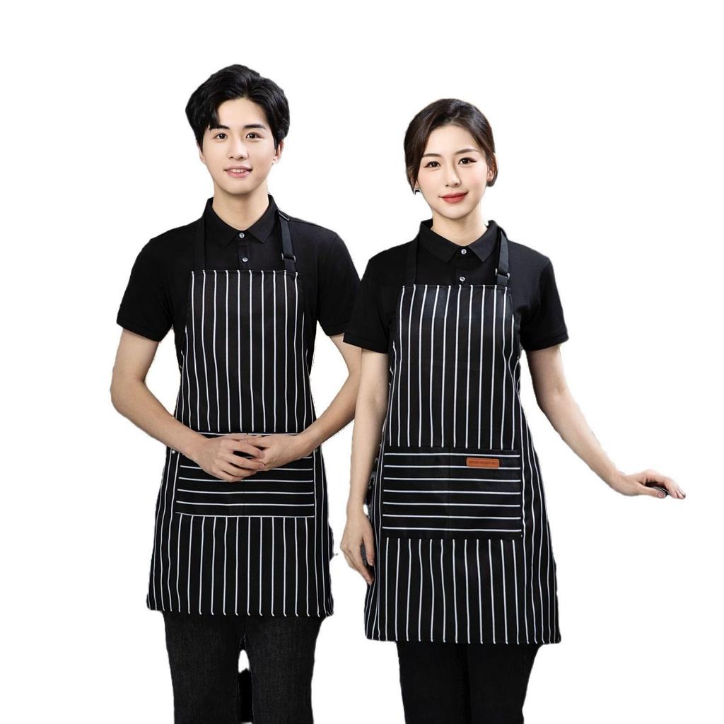 Women's Thickened Neck-Hanging Apron for Coffee Shops, Kitchens, and Baking Studios