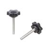 6Pcs Industrial Screws Ergonomic Knob Plastic Tighten Bolt Knob Hexagonal Head Handle Hand Screw Plastic Tighten Bolt