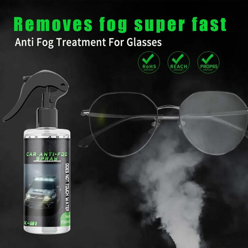 Antibeschlagspray für Windschutzscheiben, Antibeschlag-Beschichtungsspray, effektiv, schnell, multifunktional, 150 ml, Auto-Antibeschlagspray zur Verbesserung des Fahrverhaltens