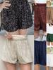 New Sexy Trendy Straight High Waist Solid Color Casual Shiny Sequins Three-Quarter Length Women's Shorts