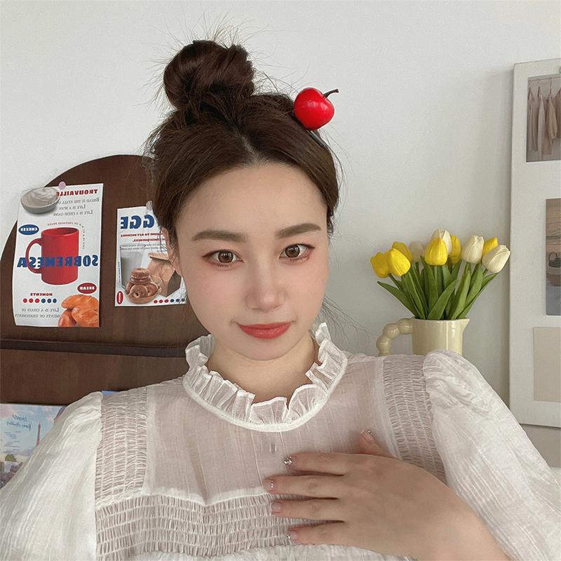 Simulated Fruit And Vegetable Hair Clip Bangs Hair Clip Cute Broken Hair Small Clip Hair Accessories For Girls Hair Styling Tool