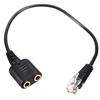 3,5mm na RJ9 Jack Adaptér PC Náhlavní souprava Audio Kabelový konvertor Telefonní Použití