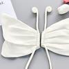 Apricot Satin Exquisite Three-Dimensional Butterfly Pair Flower Handmade Diy Jewelry Accessories Children'S Clothing Decorative Cloth Stickers