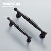 Dooroom Brass Furniture Handles Wardrobe Dresser Cupboard Cabinet Drawer Knob Black Bronze Gold American Pastoral European Pull