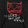 Tigers Are Not Afraid Unisex Adult Tiger Head Sweatshirt