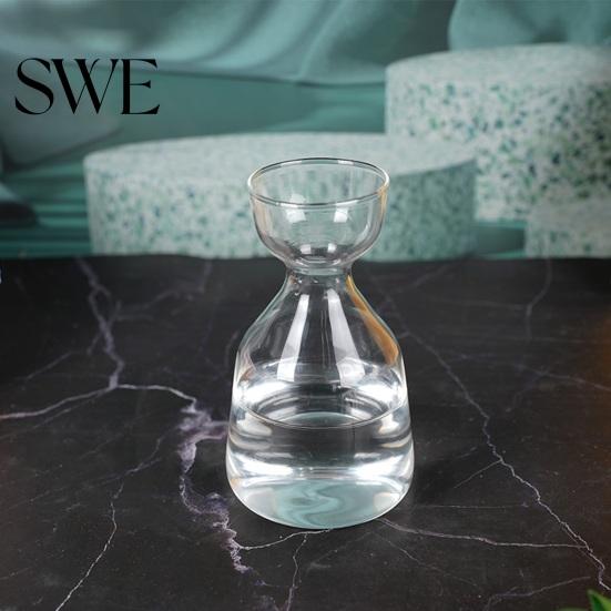 Hydroponik Pflanzenvermehrungsglas Glasvase, Klarer Künstlerischer Behälter, Avocado Zeitgenössischer Halter Vase Schreibtischdekoration Ideales Geschenk für Gärtner