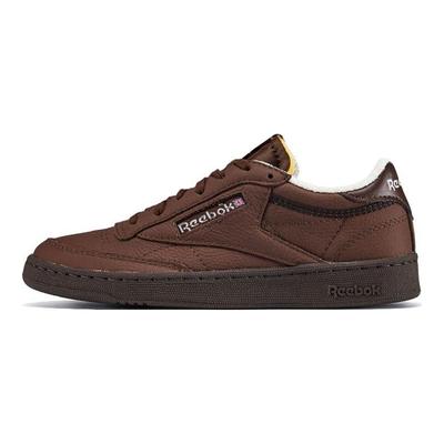 Club C 85 Vintage Marrone Spazzolato Sneakers Unisex Marrone Scuro Gesso FZ6004