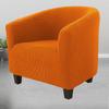 Thickened Elastic Sofa Cover For Single Sofa Chair Leisure Club With U-shaped Design Deep Grey