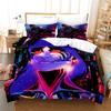 3D Neon Rider Drives Sport Cars Pattern Bedding Set Duvet Cover Pillowcase Single Double Twin Full Queen King for Bedroom Decor