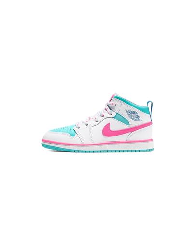 Air Jordan 1 High Digital Pink Green Soar Ретро Кроссовки 640737-102 EU 3Y белый
