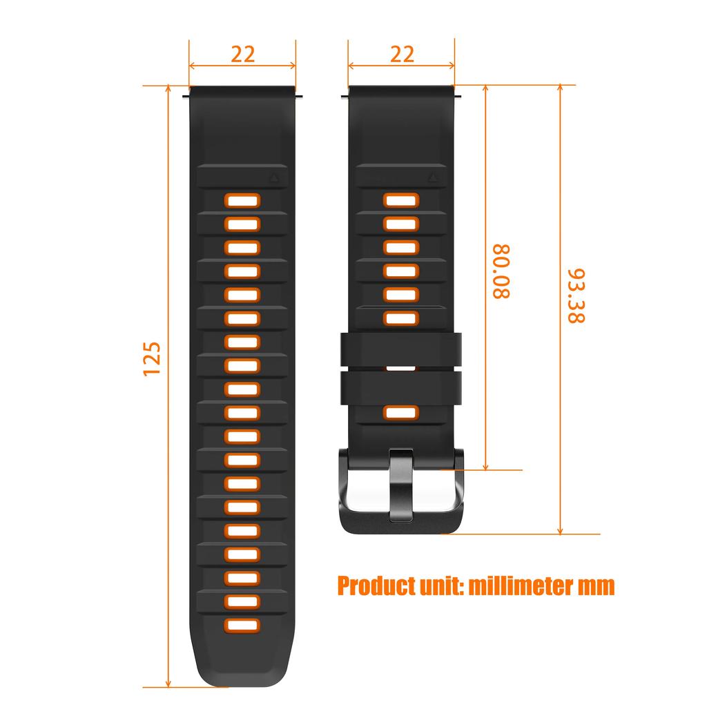 Silicone Watch Strap For SUUNTO 9 PEAK PRO/DLC/5 PEAK Band For SUUNTO Run/OCEAN/VERTICAL/PACE S Bracelet Correa 22mm Accessories
