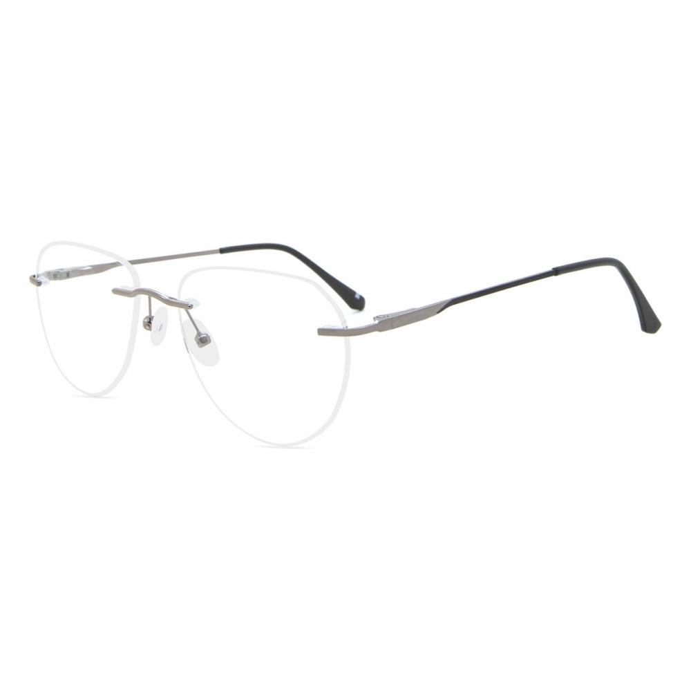 Rimless Oval Gunmetal Smartbuy Collection Harlem Wm6509 C3 Fashion Unisex Eyeglasses