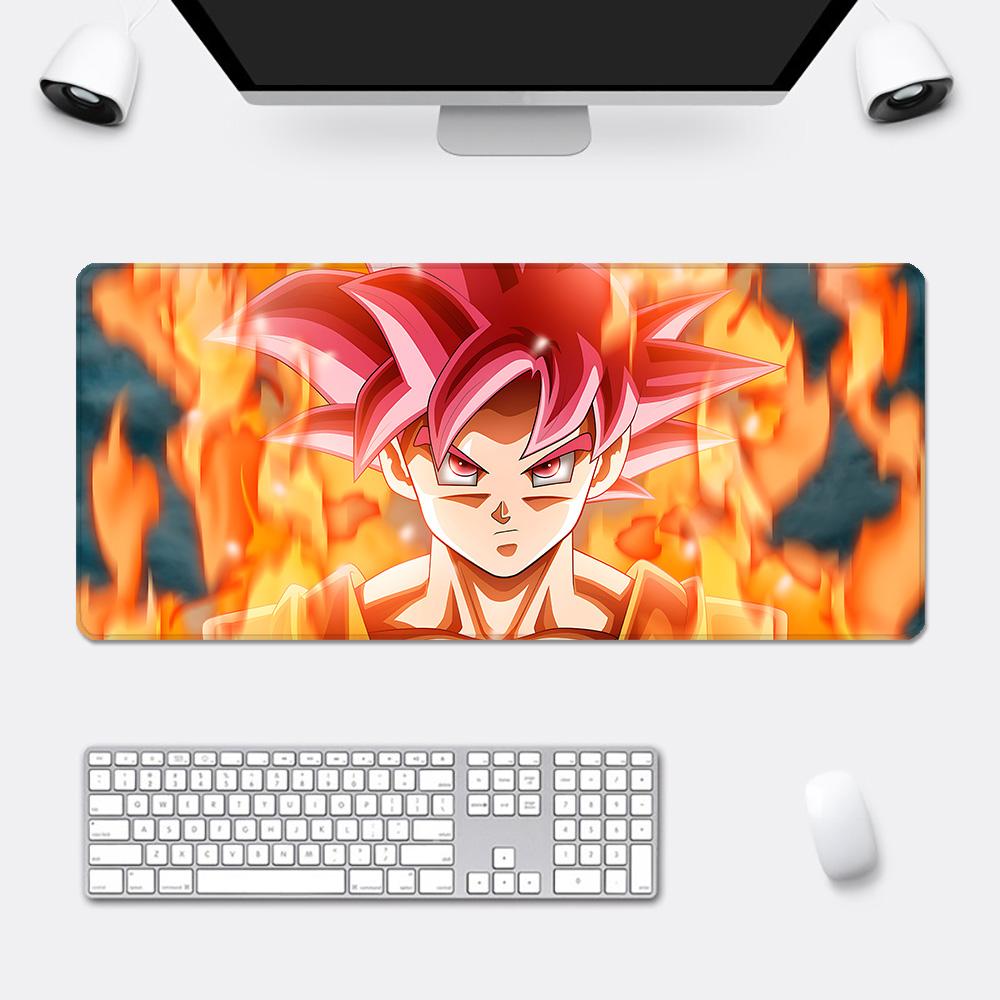 Anime Goku D-Dragons Balls Mousepad HD Printing Computer Gamers Locking Edge Non-slip Mouse Pad XXLcm Keyboard PC Desk Pad