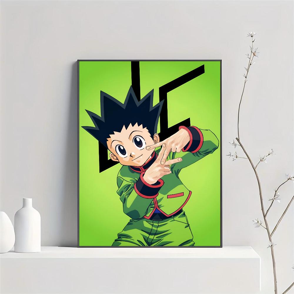 1ks Horký Populární Klasické Anime Gon Killua Hunter X Hunter Plakát HD Plakáty Domácí Pokoj Bar Kavárna Dekorace Umění Nástěnná Malba Obrázek