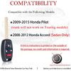 MechanMagic Key Fob Remote Replacement Fits for Honda Pilot 2009 2010 2011 2012 2013 2014 2015/ Accord Sedan 2008-2012 KR55WK49308 Keyless Entry