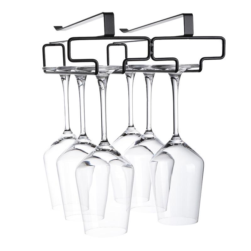 Punchfri opp-ned vinglassholder - Moderne hengende oppbevaring for stettglass